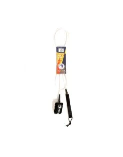 6' Comp Leash -T&C Surf Clothing 208546513 Clear White Surf Leash 743428