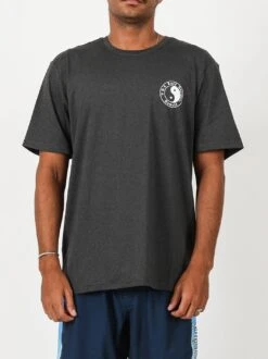 Australia Outliner Surf Tee -T&C Surf Clothing 2366OutlinerBlackHtrFront