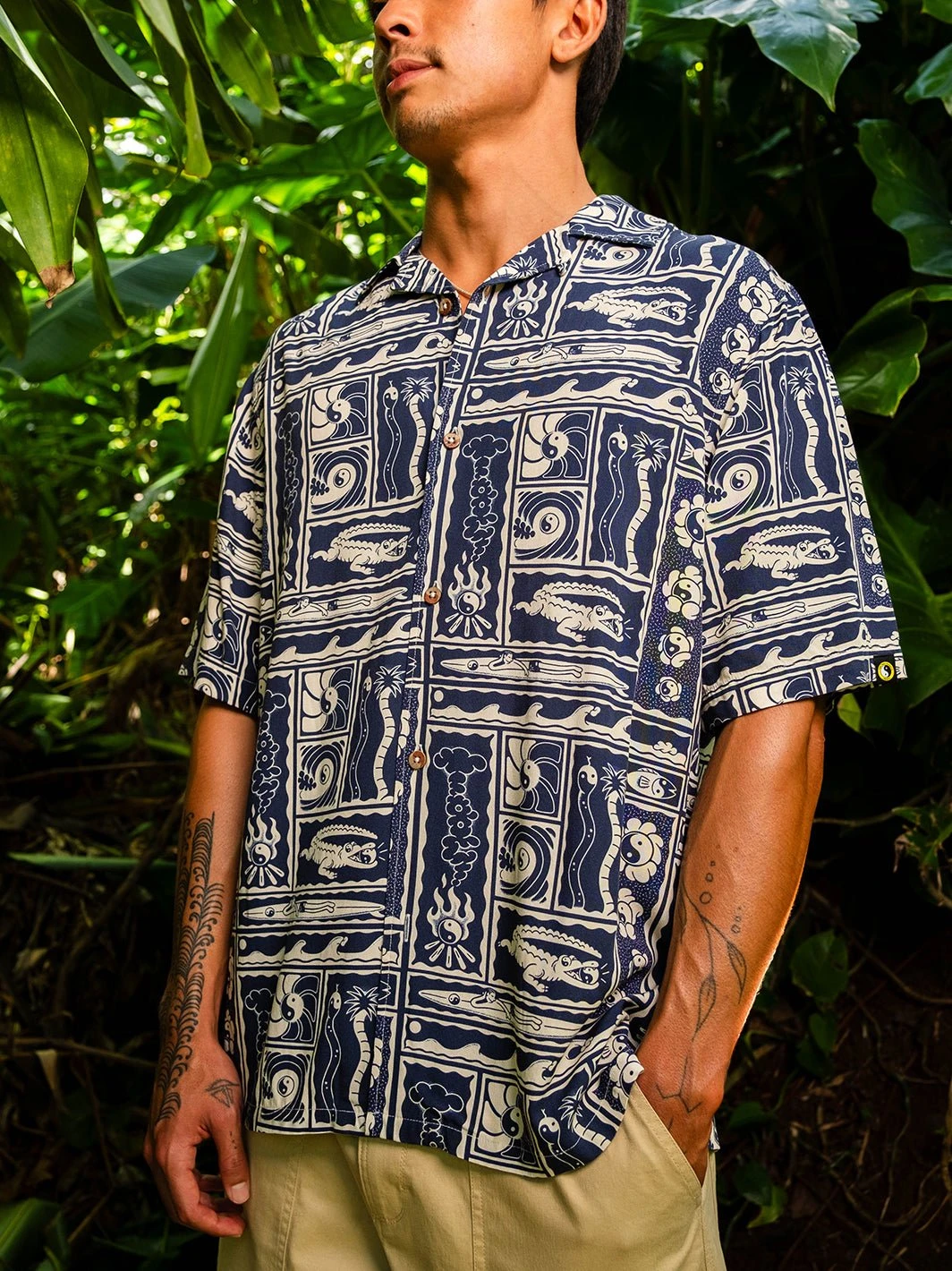 Europe Aloha Short Sleeve Shirt Pattern 3 Europe Aloha Short Sleeve Shirt Pattern - Image 3