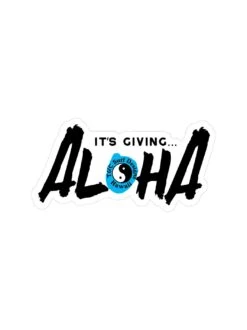 It's Giving Aloha Sticker -T&C Surf Clothing 2928ItsGivingAlohaBlkBlue 841370