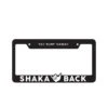 Shaka Back License Plate
