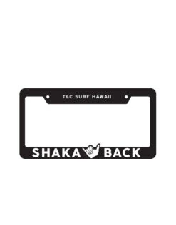 Shaka Back License Plate