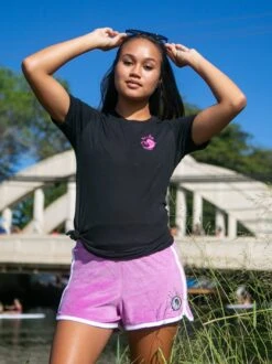 Anahulu Sunshine Relax Tee -T&C Surf Clothing 3006TeeBlackLifestyle2