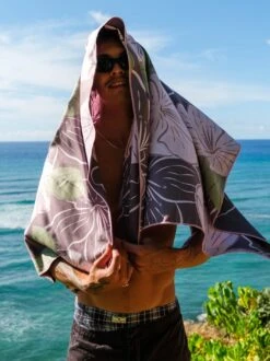 T&C Surf Cherreh Blossom Microfiber Towel -T&C Surf Clothing 3043 Cherreh Blossom Maroon LIFE2 998405