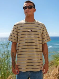 Australia Malibu Stripe Tee -T&C Surf Clothing 3935MalibuStripeClayLIFE3