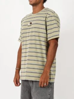 Australia Malibu Stripe Tee -T&C Surf Clothing 3935MalibuStripeClaySide