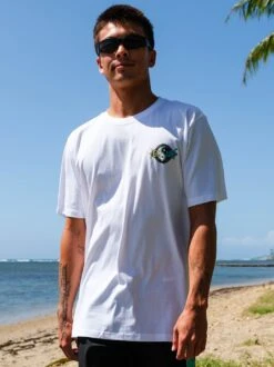 Australia Worldwide Tee -T&C Surf Clothing 4050 Worldwide White LIFE1
