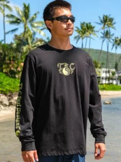 Australia Majestic Long Sleeve -T&C Surf Clothing 4177 Majestic LS Black LIFE2