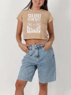 Australia Scenic Shrunk Fit Tee -T&C Surf Clothing 4364ScenicShrunkWHoneyFront1