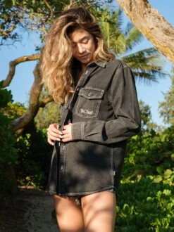 Australia Seaside Long Sleeve -T&C Surf Clothing 4478SeasideLSWashBlkLIFE5