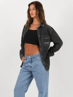 Australia Seaside Long Sleeve -T&C Surf Clothing 4478SeasideLSWashBlkLIFE7