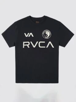 T&C Surf X RVCA All Brand Tee -T&C Surf Clothing 525107allbrandblkfront 112833