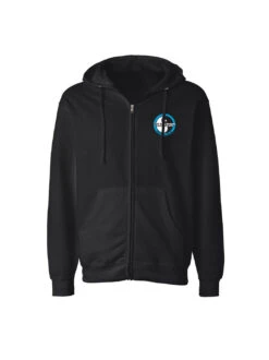 T&C Surf Standard Neon Zip Hoodie -T&C Surf Clothing BlackBlueFront 400691