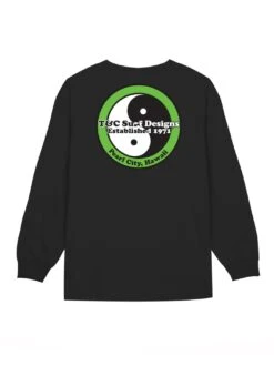 Retro Neon Long Sleeve -T&C Surf Clothing BlackGreenBack 250055