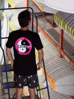 Retro Neon Jersey Tee -T&C Surf Clothing BlackPinkLIFE1 770597