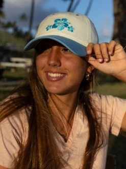 Hibiscus Trio Cap -T&C Surf Clothing CreamLIFE