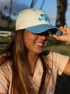 Hibiscus Trio Cap -T&C Surf Clothing CreamLIFE2