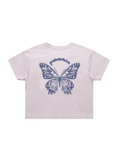 Trippy Pulelehua Crop Tee