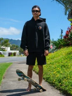 Raised On Musubi Hoodie -T&C Surf Clothing Flc Black LIFE4 680170