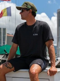 Hybrid Short Sleeve Rashguard -T&C Surf Clothing HCharcoalLIFE2