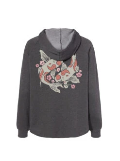 Koi Sakura Zip Hoodie