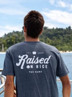 Raised On Rice Jersey Tee -T&C Surf Clothing JTeeNvyHtrLIFE 520556