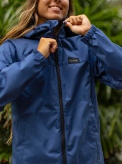 Tina Zip Rain Jacket -T&C Surf Clothing JacketNavyLIFE
