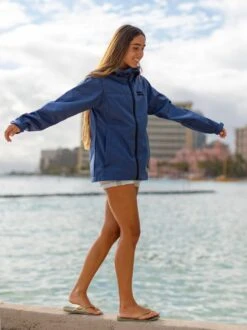 Tina Zip Rain Jacket -T&C Surf Clothing JacketNavyLIFE4