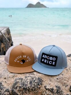 Raised On Musubi Trucker Cap -T&C Surf Clothing LatteLIFE 710689