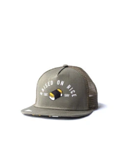 Raised On Musubi Trucker Cap -T&C Surf Clothing OliveOlive 493802