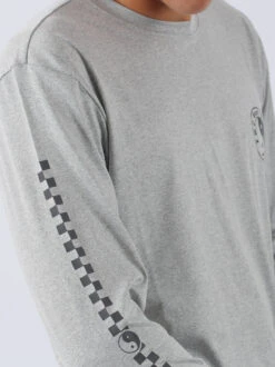 Australia Checker Long Sleeve Surf Tee -T&C Surf Clothing SURF TEE LS Check LtGry3