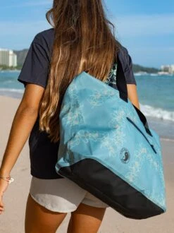 Simple Plumeria Dry Bag Tote -T&C Surf Clothing SimplePlumeriaBlue6