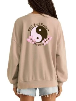 Retro Sakura Logo Sunday Sweatshirt -T&C Surf Clothing SweatshirtParchBack