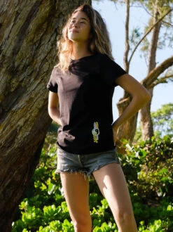 Lei'd Back Maple Tee -T&C Surf Clothing TeeBlackLIFE2