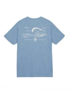 Graphic Diamond Head Wave Jersey Tee -T&C Surf Clothing TeeHtrIndBack 598208