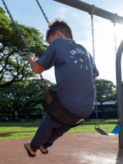 Kids Raised On Musubi Tee -T&C Surf Clothing TeeHtrNvyLIFE1 149618