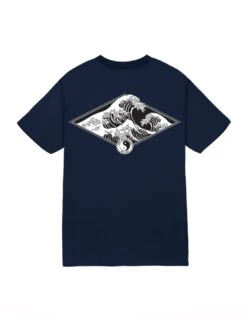 Hokusai Diamond Jersey Tee -T&C Surf Clothing TeeNavyBack 04a0a5d8 8357 45a8 ab1a de5d185d6692 678782