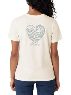 Wave Heart Classic Tee -T&C Surf Clothing TeeVWhiteBack 493511