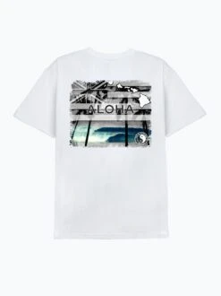Double Wave Aloha Tee -T&C Surf Clothing TeeWhiteBack 3489de17 d2df 43c0 a131 328efffa5ae2