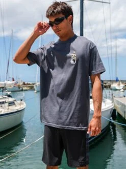 Aloha Kam Flag Tee -T&C Surf Clothing Tee Char LIFE 750bca03 34bd 417e bed2 04c68795d8a3