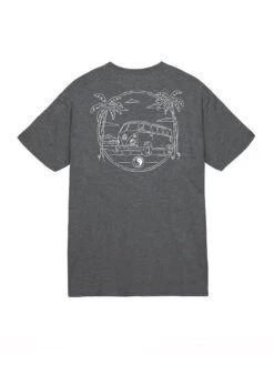 Scribble Volkswagen® Jersey Tee -T&C Surf Clothing Tee DkHtr Back 44a50755 62a6 4850 8c35 1a4f2a5b12b8