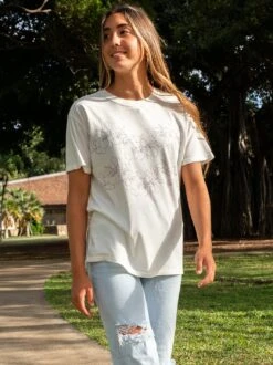 Simple Plumeria Boyfriend Tee -T&C Surf Clothing Tee Seasalt LIFE2