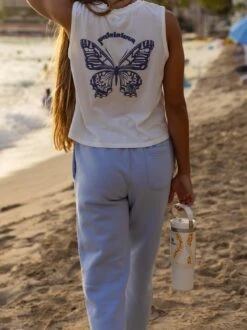 Lei'd Back Track Pant 9 Lei'd Back Track Pant -T&C Surf Clothing TrackPantPowderLIFE1