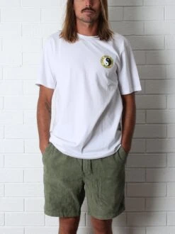 Australia Whaler Cord Walkshort -T&C Surf Clothing WhalerMilitaryFront 934899