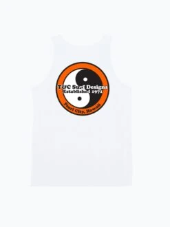 Retro Neon Tank -T&C Surf Clothing WhiteOrangeBack 908929