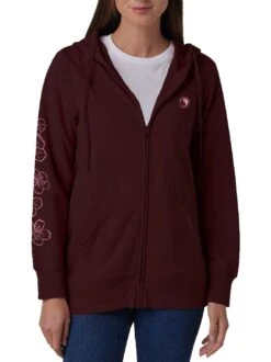 Brushed Sakura Zip Hoodie